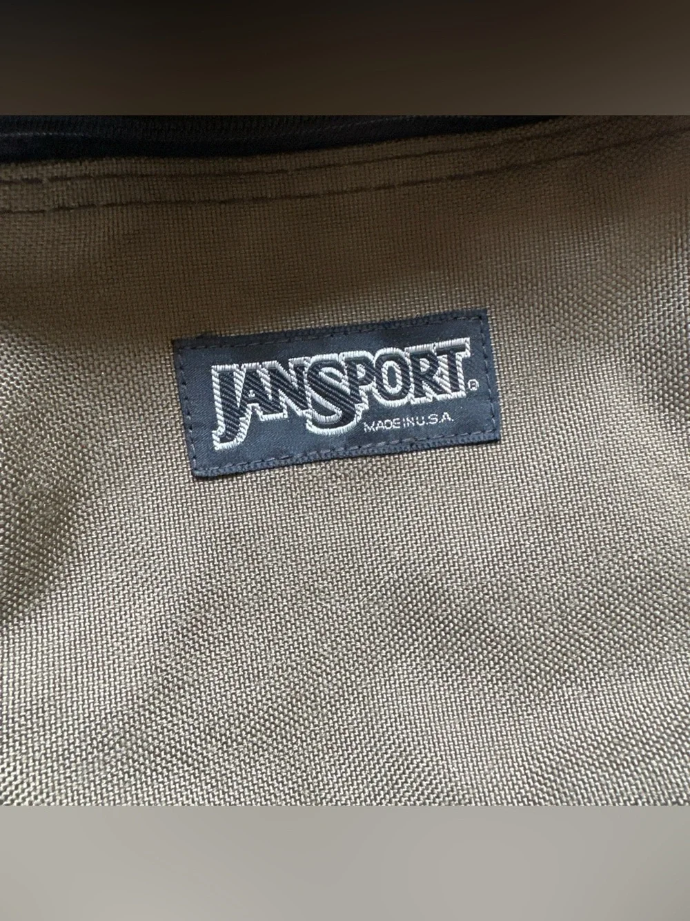 vintage jansport backpack made in usa Olive Military Green Rucksack Style Canvas